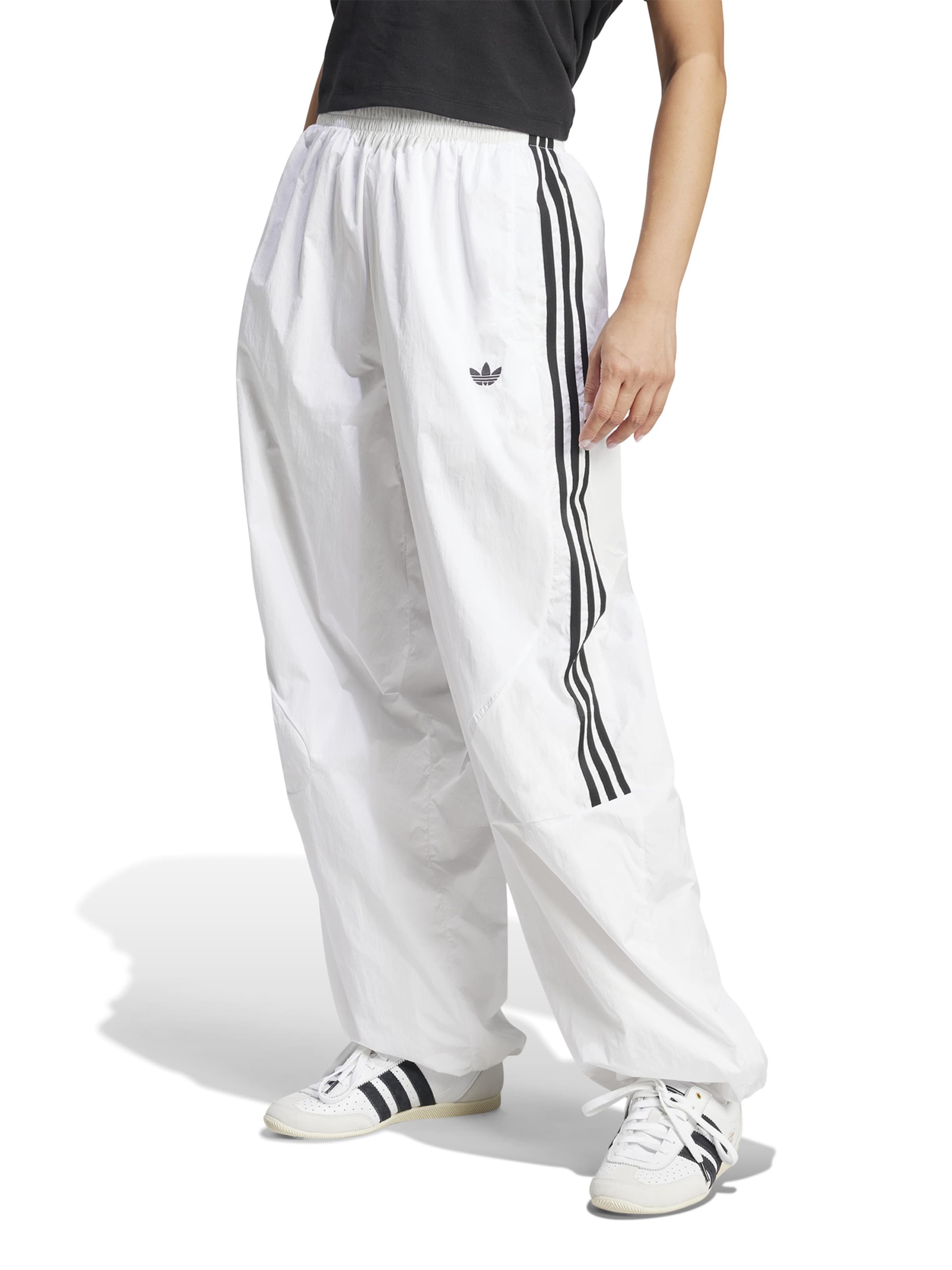 Loosefit Pantaloni 'Adicolor Teamgeist' di ADIDAS ORIGINALS in bianco: frontale