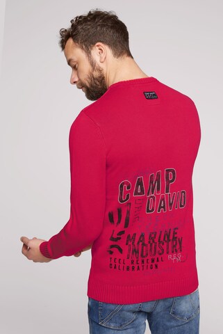 Pulover 'Shipyard' de la CAMP DAVID pe roșu