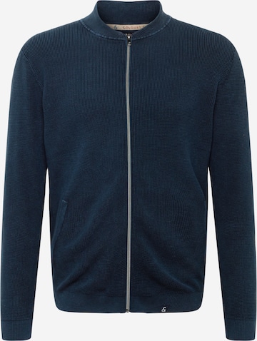 COLOURS & SONS Knit Cardigan in Blue: front