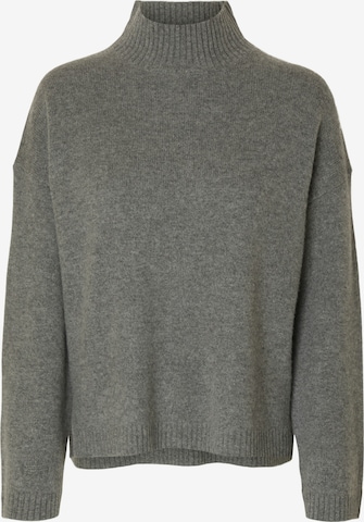 Pull-over 'SLFCILLE' SELECTED en gris : devant