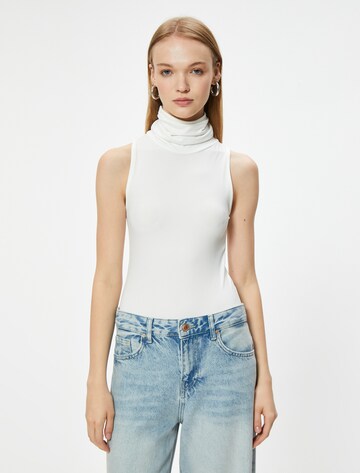 Koton Shirt body in Wit: voorkant