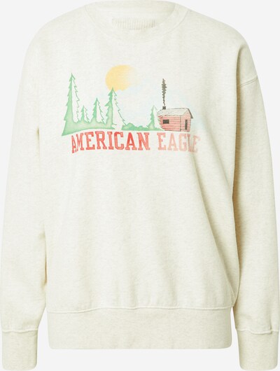 American Eagle Sweatshirt in Light yellow / Green / Red, Item view