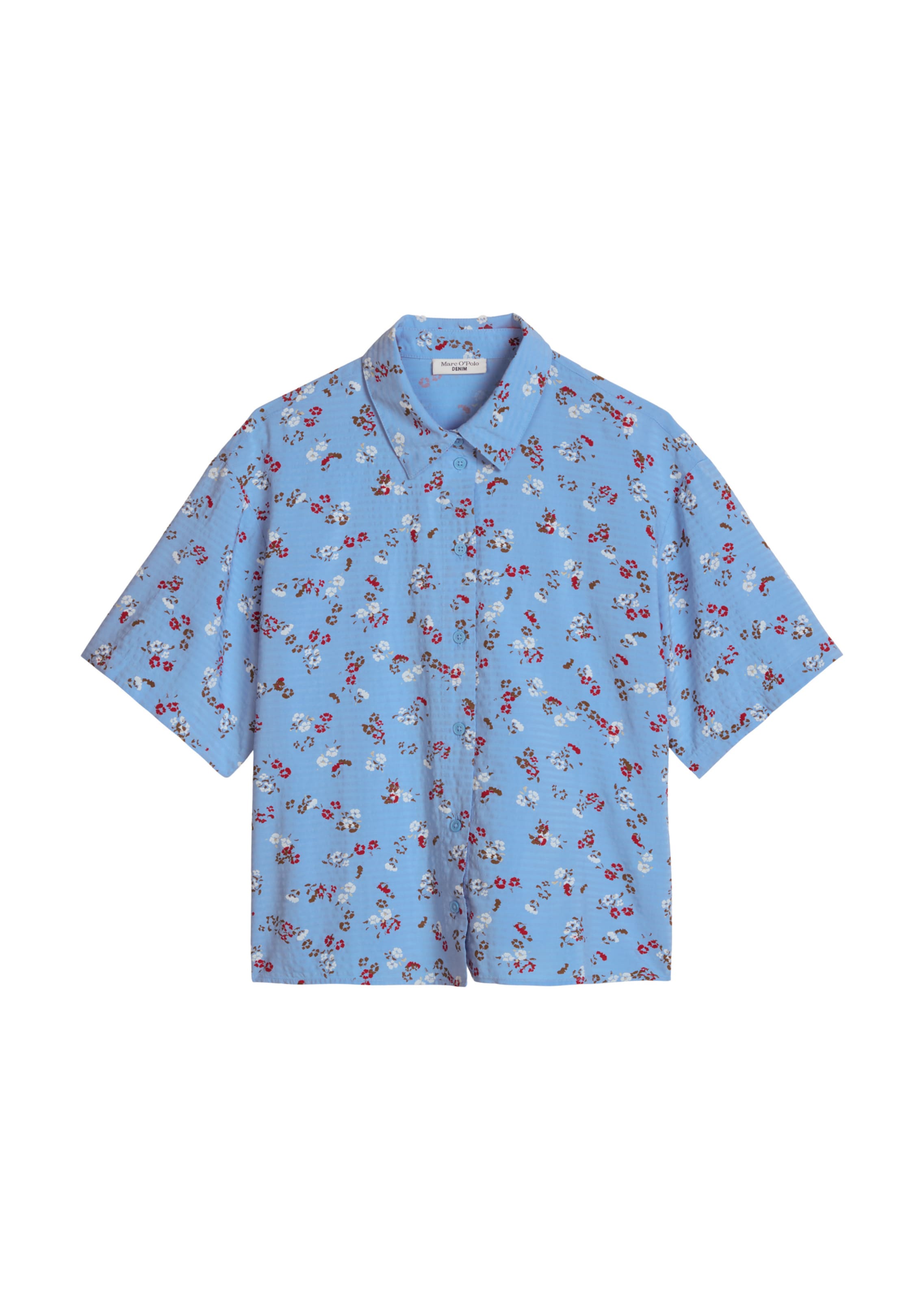 Marc O'Polo DENIM Bluse in Blau: Vorderseite