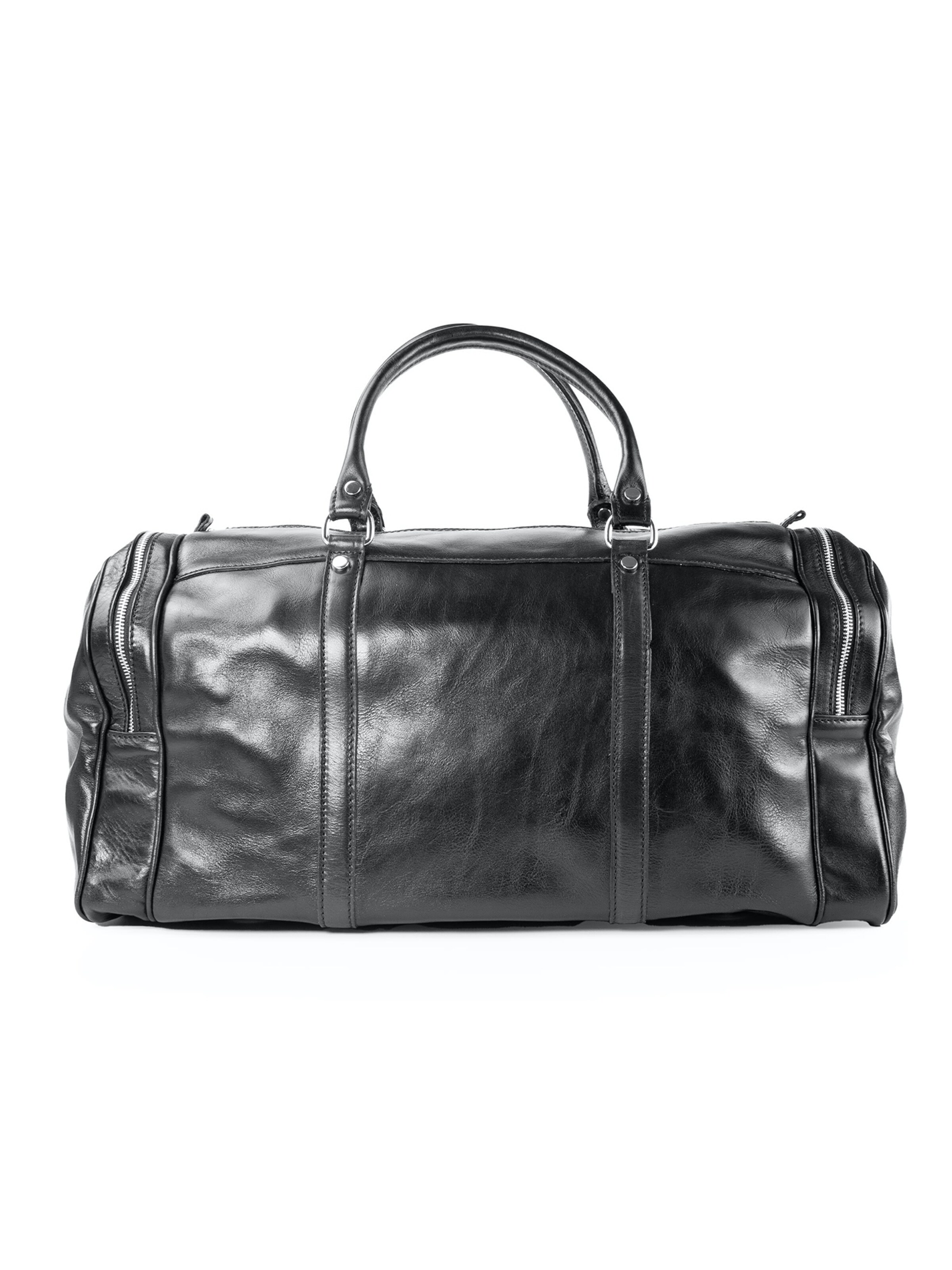 lePelou - Bolsa de fin de semana 'JULIAN' en negro: frente