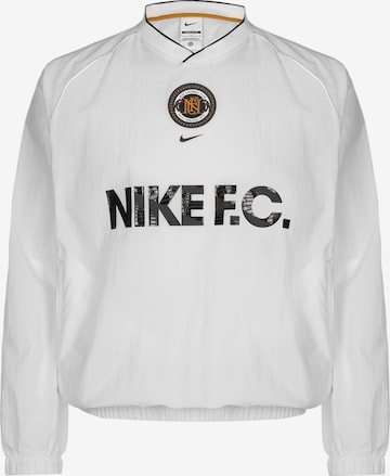 NIKE Athletic Sweatshirt in White: front