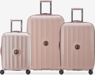 Set di valigie di Delsey Paris in rosa: frontale