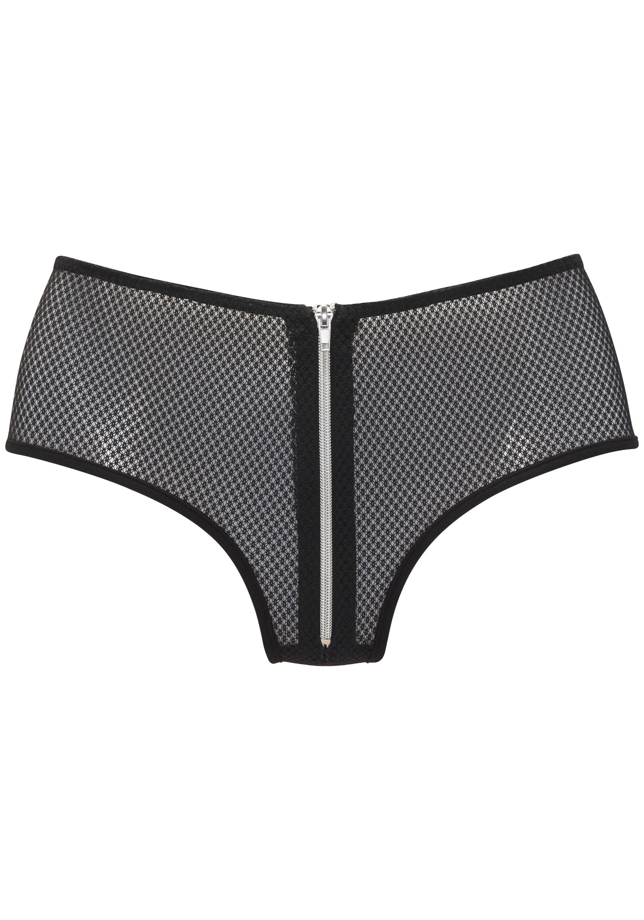 PETITE FLEUR GOLD Boyshorts in Black