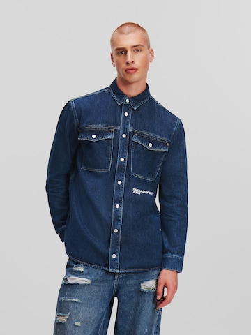 Veste mi-saison 'Utlty' KARL LAGERFELD JEANS en bleu : devant