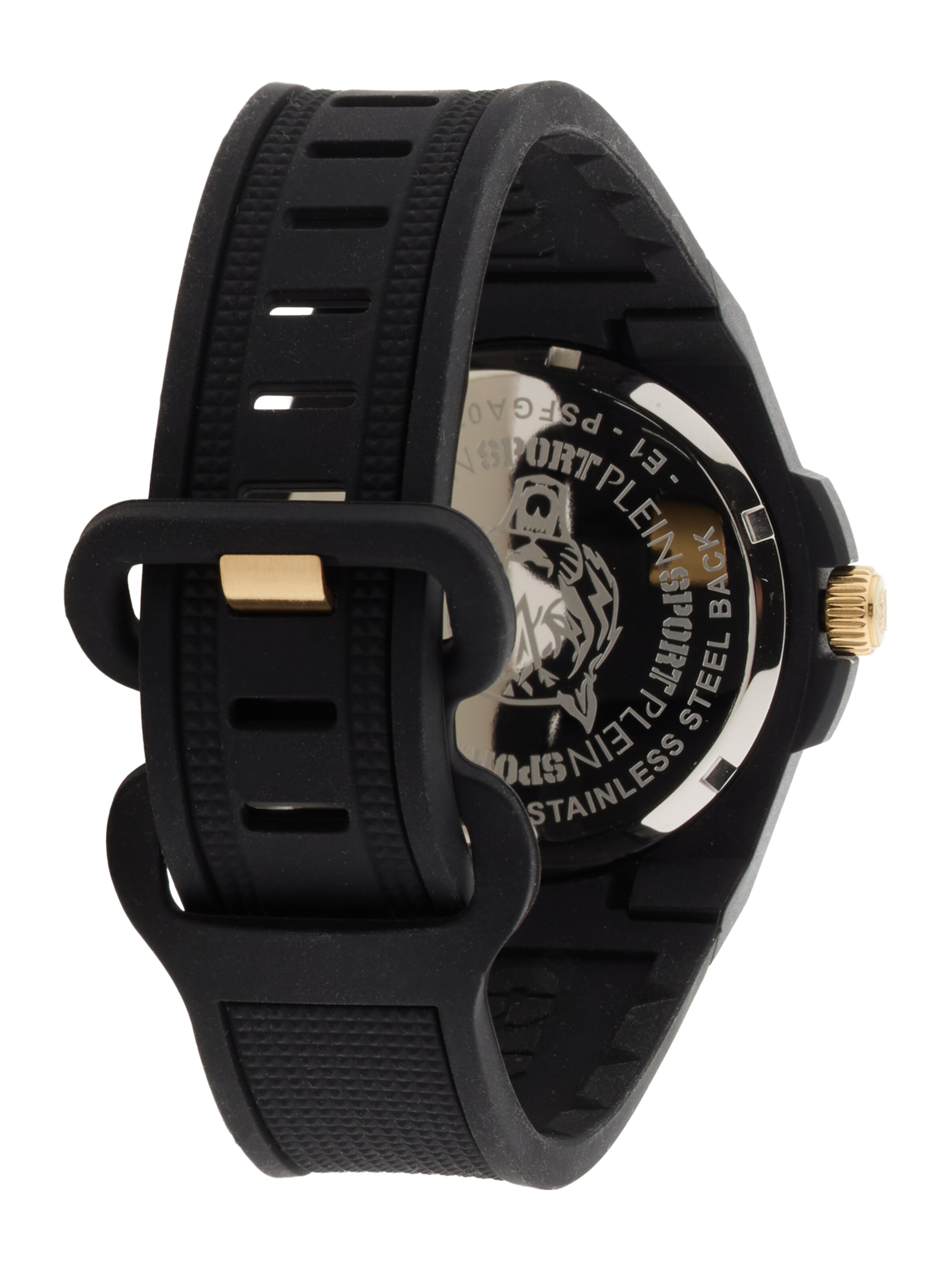 Plein Sport Аналогов часовник в черно