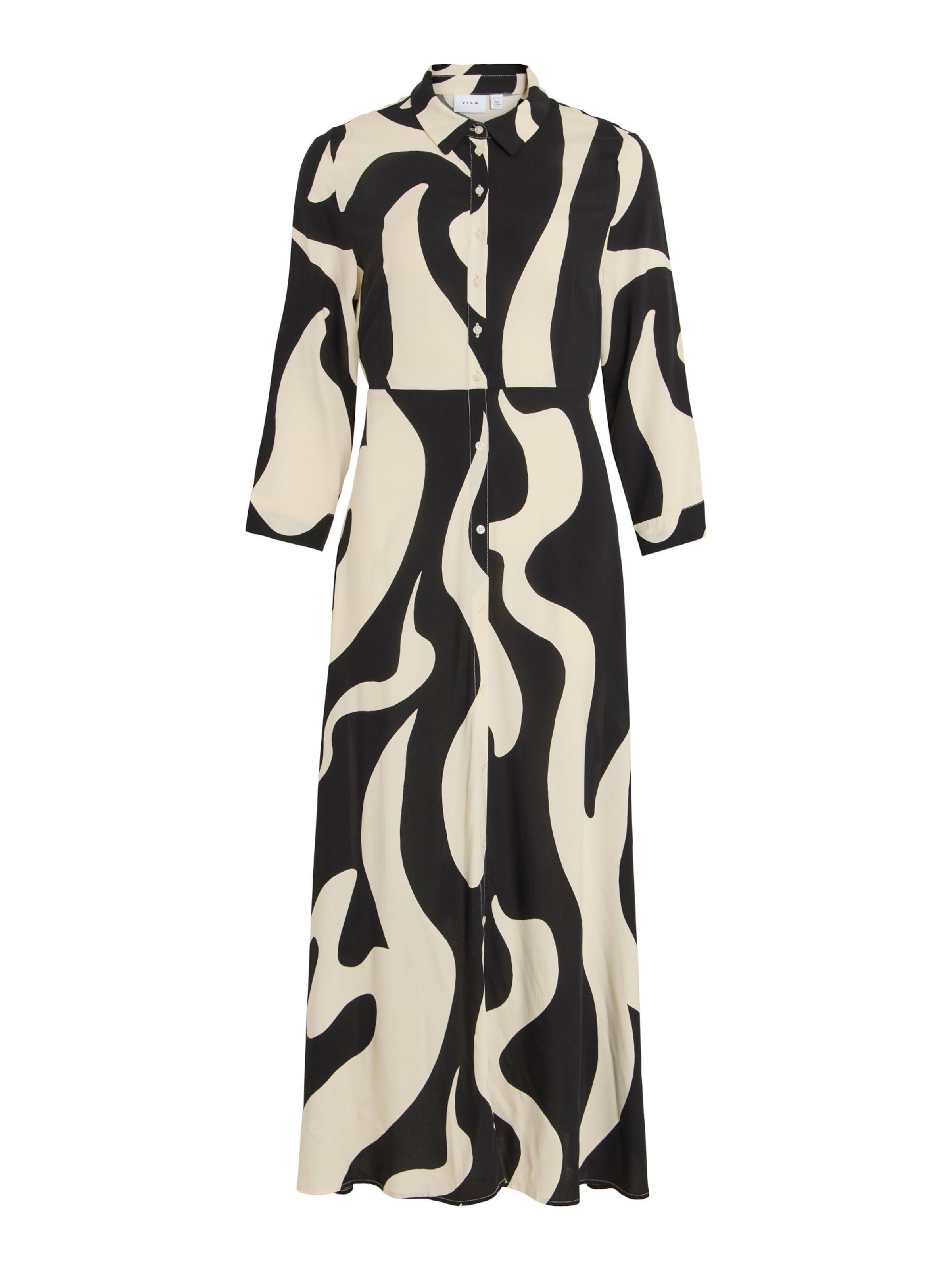 VILA Blusekjole 'VIAya Paya' i sort: forside