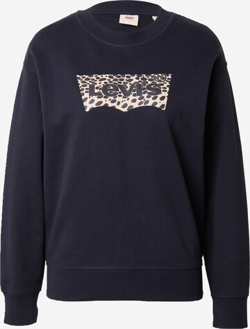 LEVI'S ® Sweatshirt 'Graphic Standard Crew' i blå: framsida