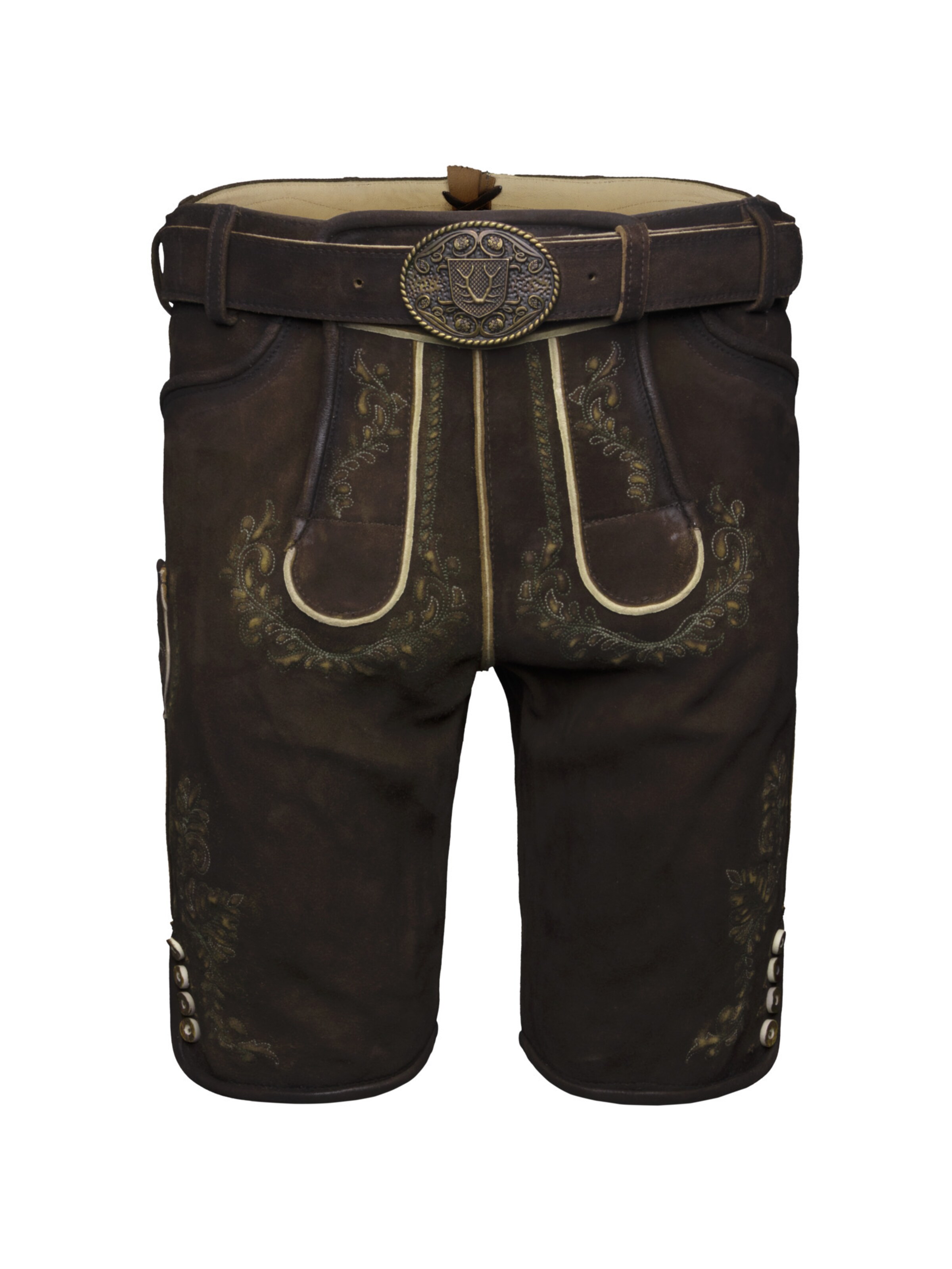 Regular Pantalon folklorique 'Brandon' Krüger Buam en vert : devant