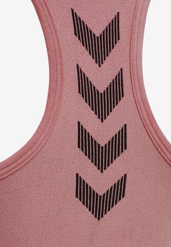 Hummel Bustier Sports-BH i rosa