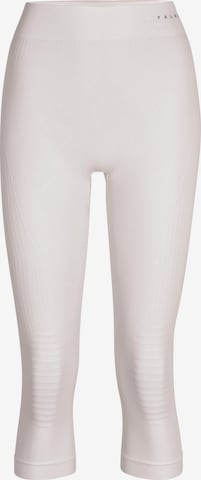 FALKE Skinny Workout Pants in White: front