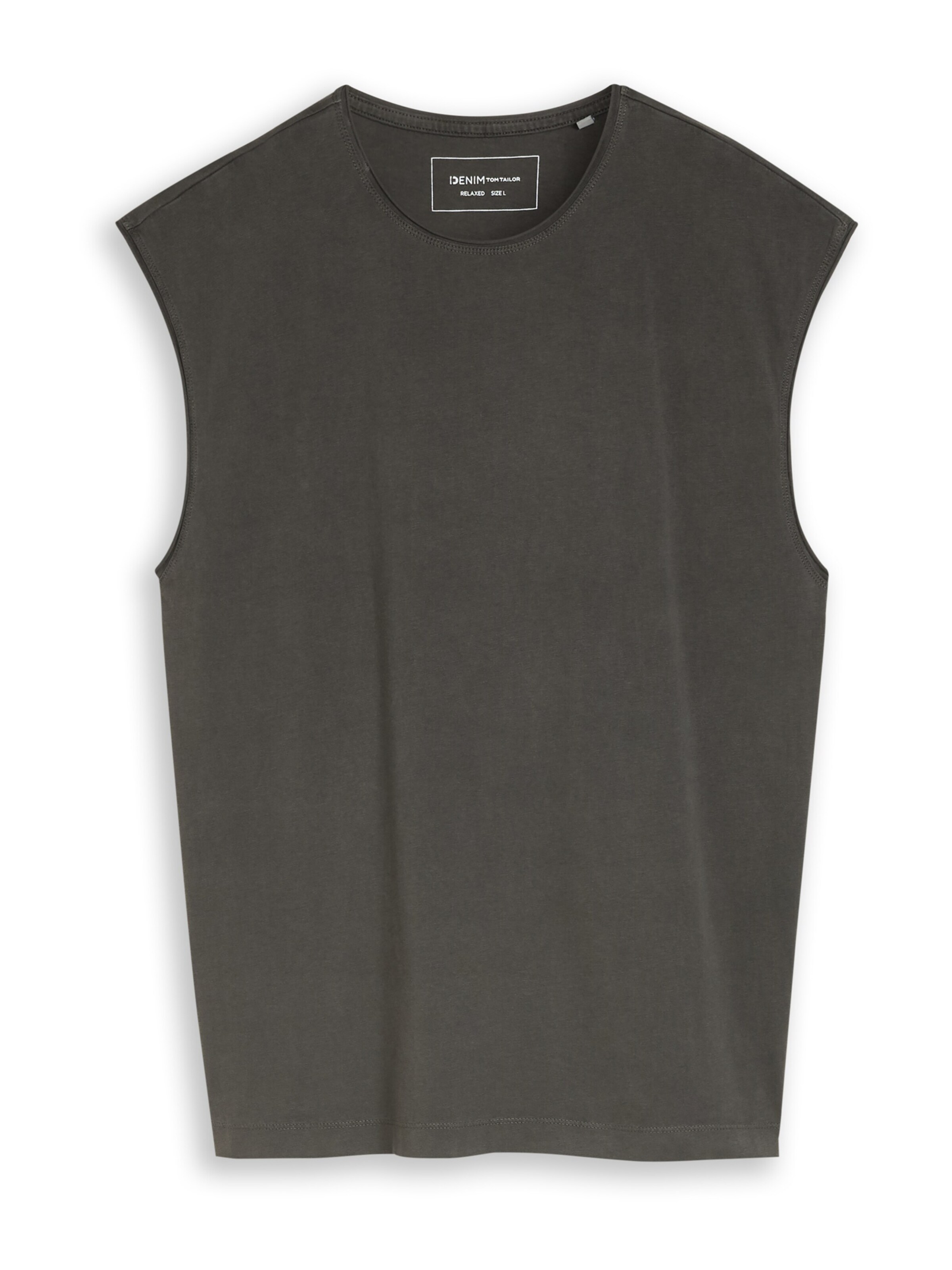 TOM TAILOR DENIM Top in Schwarz: Vorderseite