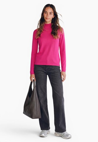 Street One Studio Langarm Pullover mit Turtle Neck in Pink