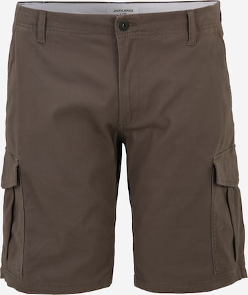 Jack & Jones Plus Regular Cargo Pants 'JOE' in Brown: front