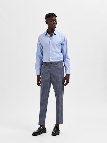 SELECTED HOMME Slim Fit Hemd 'Nathan' in Blau