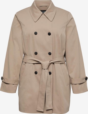 Vero Moda Curve Mantel 'VMCChelsea' in Silber: Vorderseite