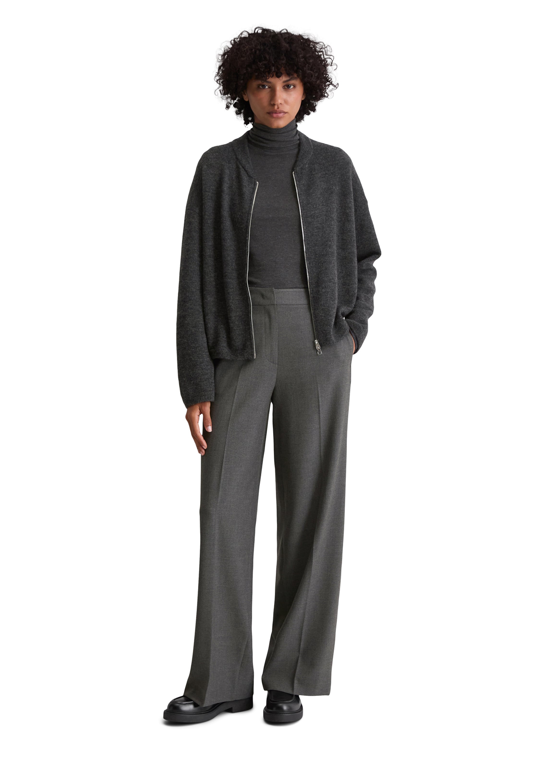 Marc O'Polo Široký strih Nohavice - Sivá