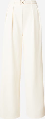 Loosefit Pantalon à pince 'Yara' ABOUT YOU en blanc : devant
