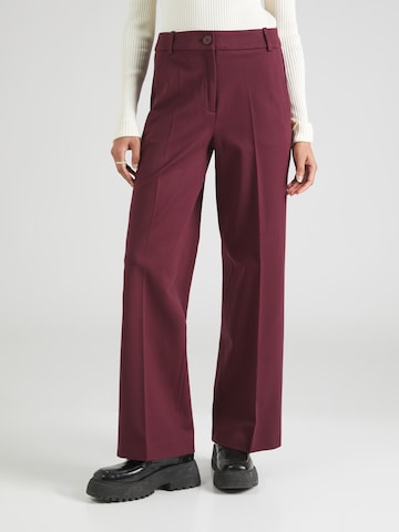 Loosefit Pantalon à plis ESPRIT en violet : devant