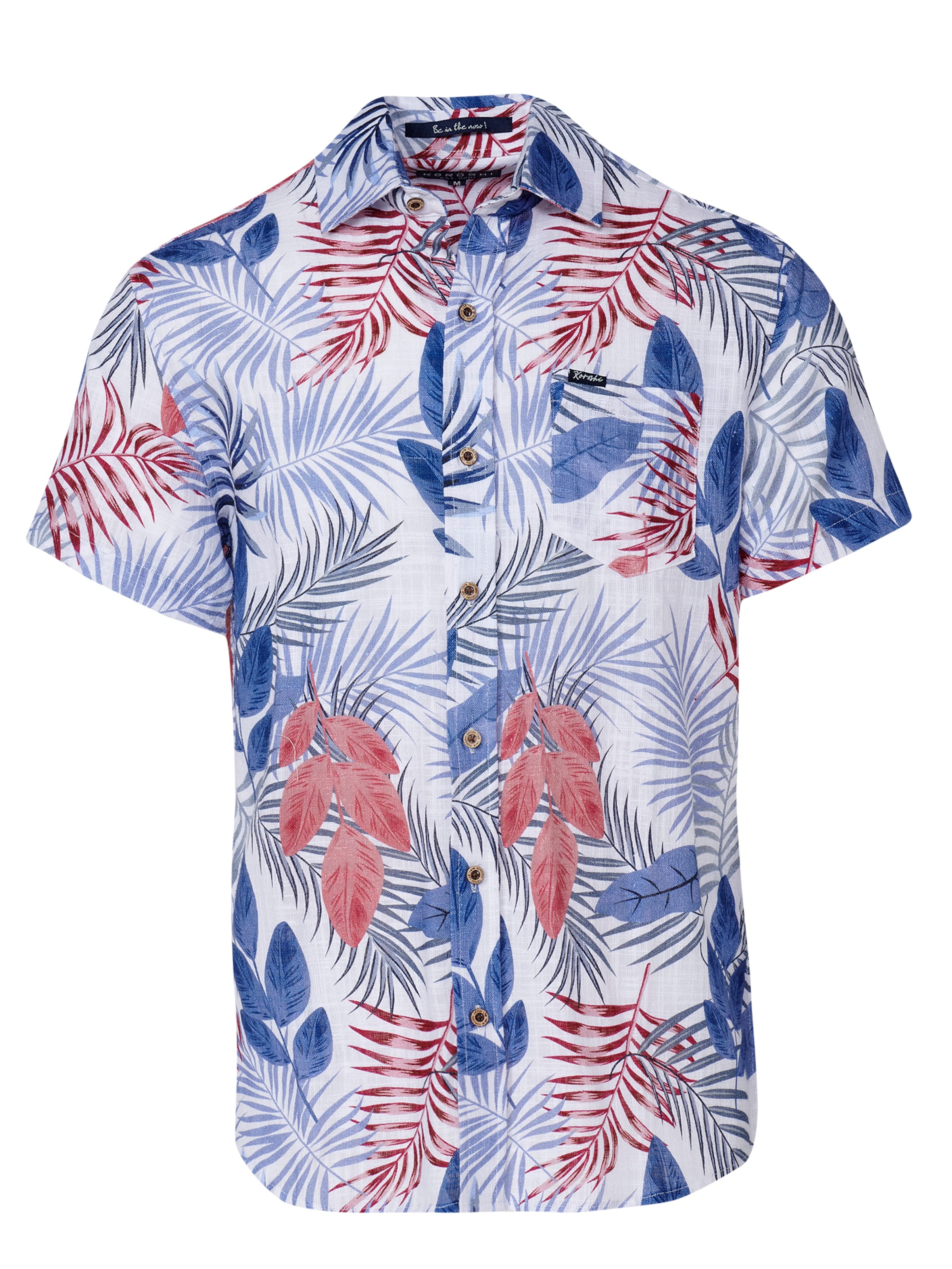 KOROSHI Slim fit Koszula w kolorze niebieski: przód