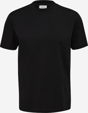 T-Shirt s.Oliver BLACK LABEL en noir : devant