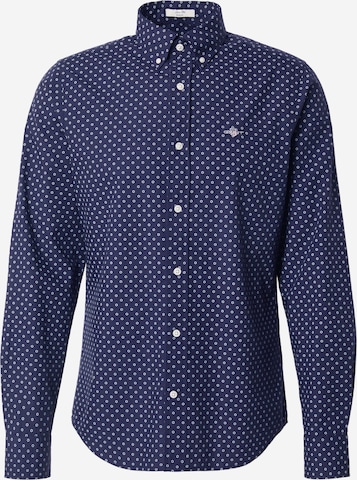 GANT Slim Fit Hemd in Blau: Vorderseite