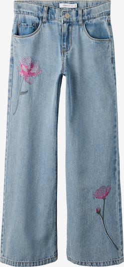 NAME IT Traperice 'NKFROSE' u plavi traper / zelena / lila / roza, Pregled proizvoda