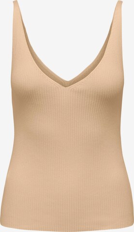 Top in maglia 'Ella' di ONLY in beige: frontale