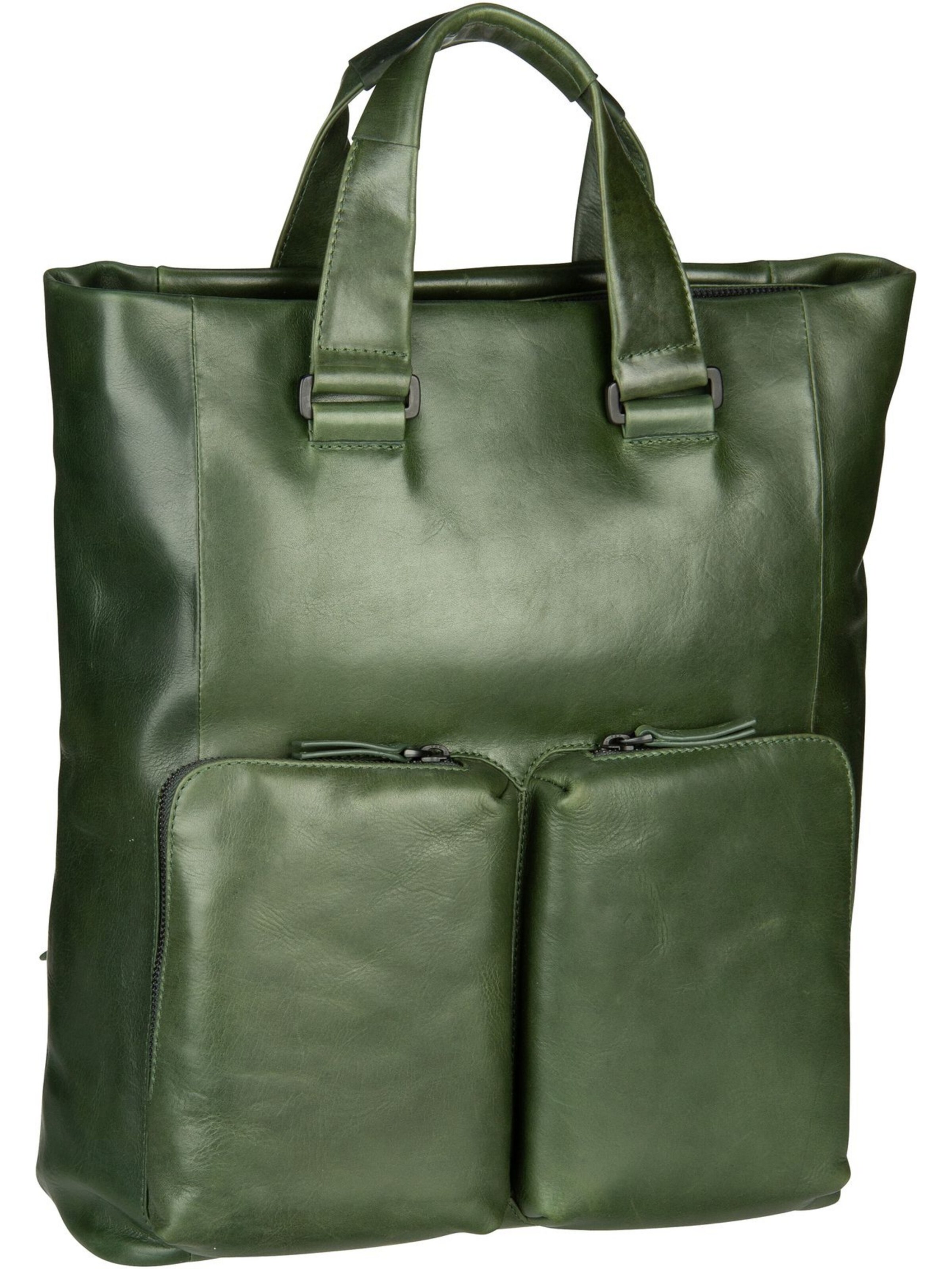 LEONHARD HEYDEN Rucksack 'Porto' in Grün: Vorderseite