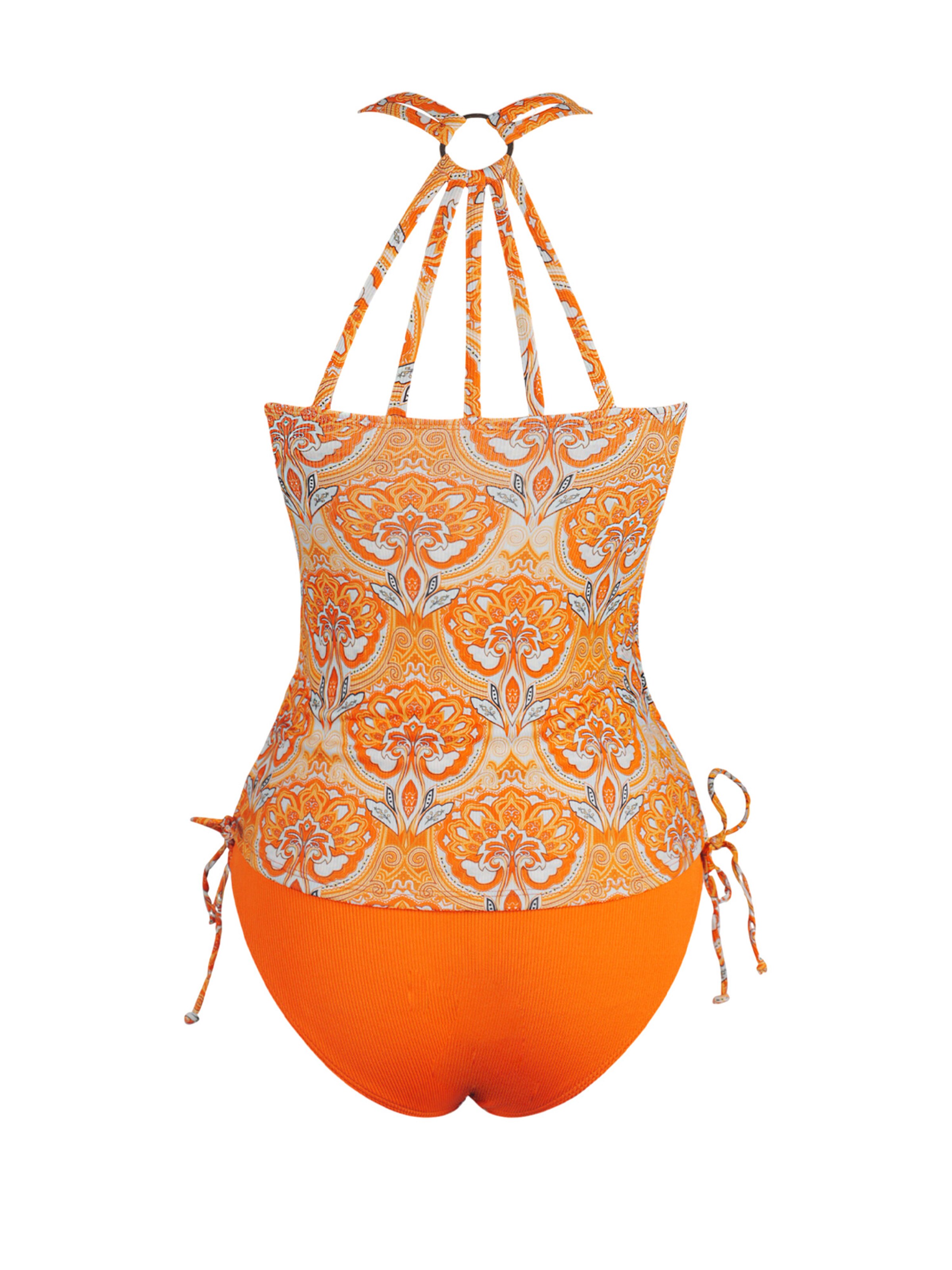 Cupshe Tankini 'CAA12D4C083KK' in Orange