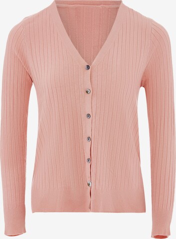 Cardigan ZITHA en rose : devant