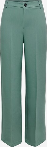 ONLY Trousers with creases 'FLAX' in Green: front