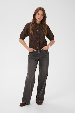 Cardigan 'Cionia' Kaffe en marron