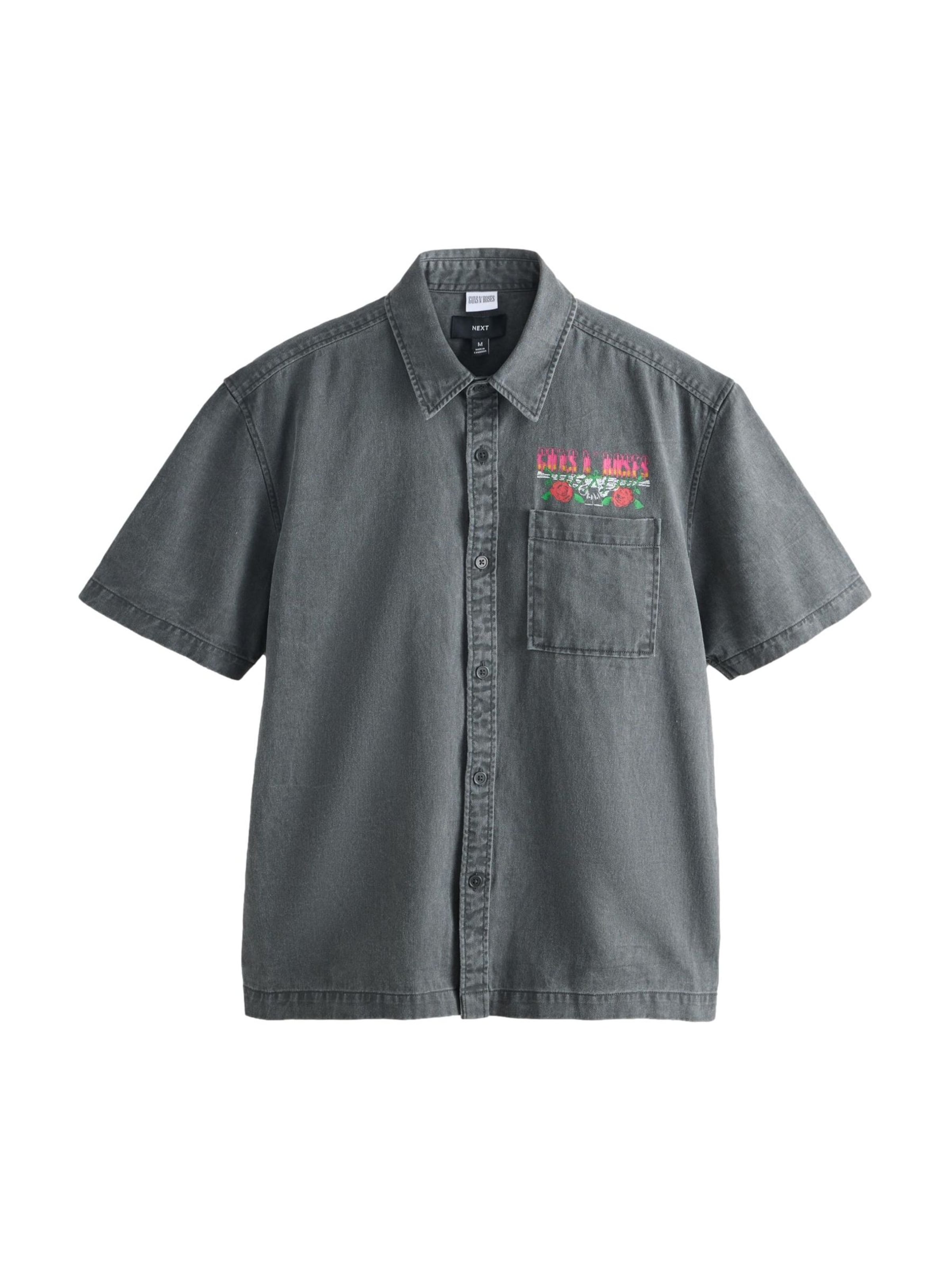 Next Button Up Shirt in Curry / Grey denim / Light pink / Dark red, Item view