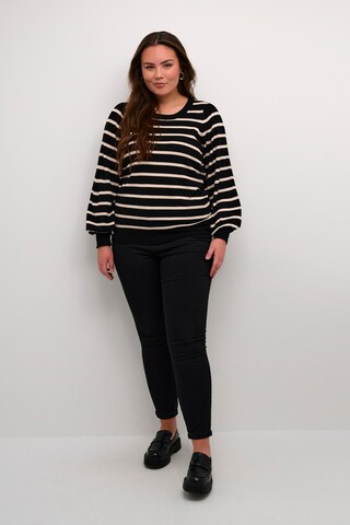 KAFFE CURVE Sweater 'Miana' in Black