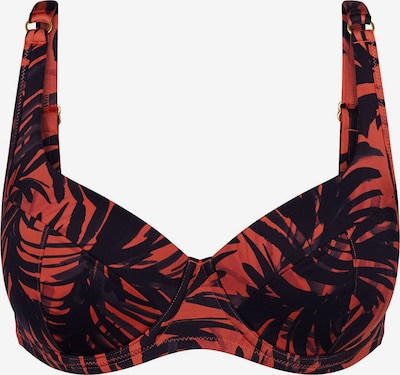 TRIUMPH Bikini top ' Red Label Summer Palm ' in 75/C in Dark orange / Black, Item view
