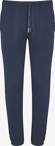 Effilé Pantalon de pyjama Mey en bleu : devant