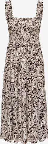 Robe ONLY en beige : devant
