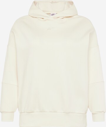 Reebok Sportief sweatshirt in Beige: voorkant