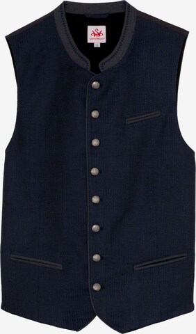 SPIETH & WENSKY Traditional Vest 'Basti' in Blue: front