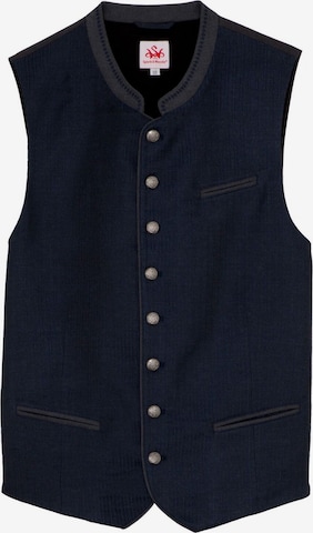 SPIETH & WENSKY Klederdracht gilet 'Basti' in Blauw: voorkant