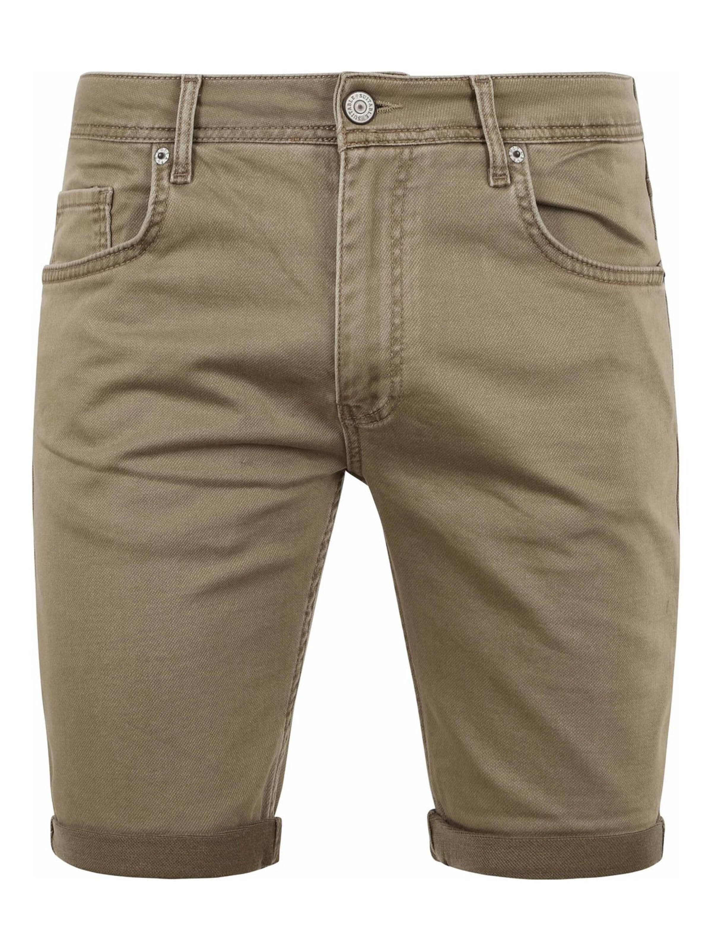 Coupe slim Pantalon 'Kant' Suitable en vert : devant