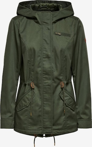 Parka mi-saison 'Lorca' ONLY en vert : devant