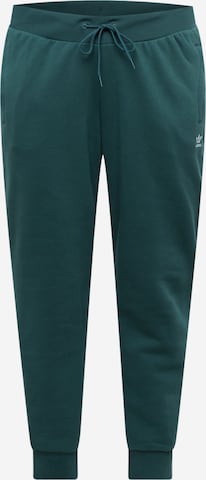 ADIDAS ORIGINALS Zwężany krój Spodnie 'Adicolor Essentials Fleece  ' w kolorze zielony: przód
