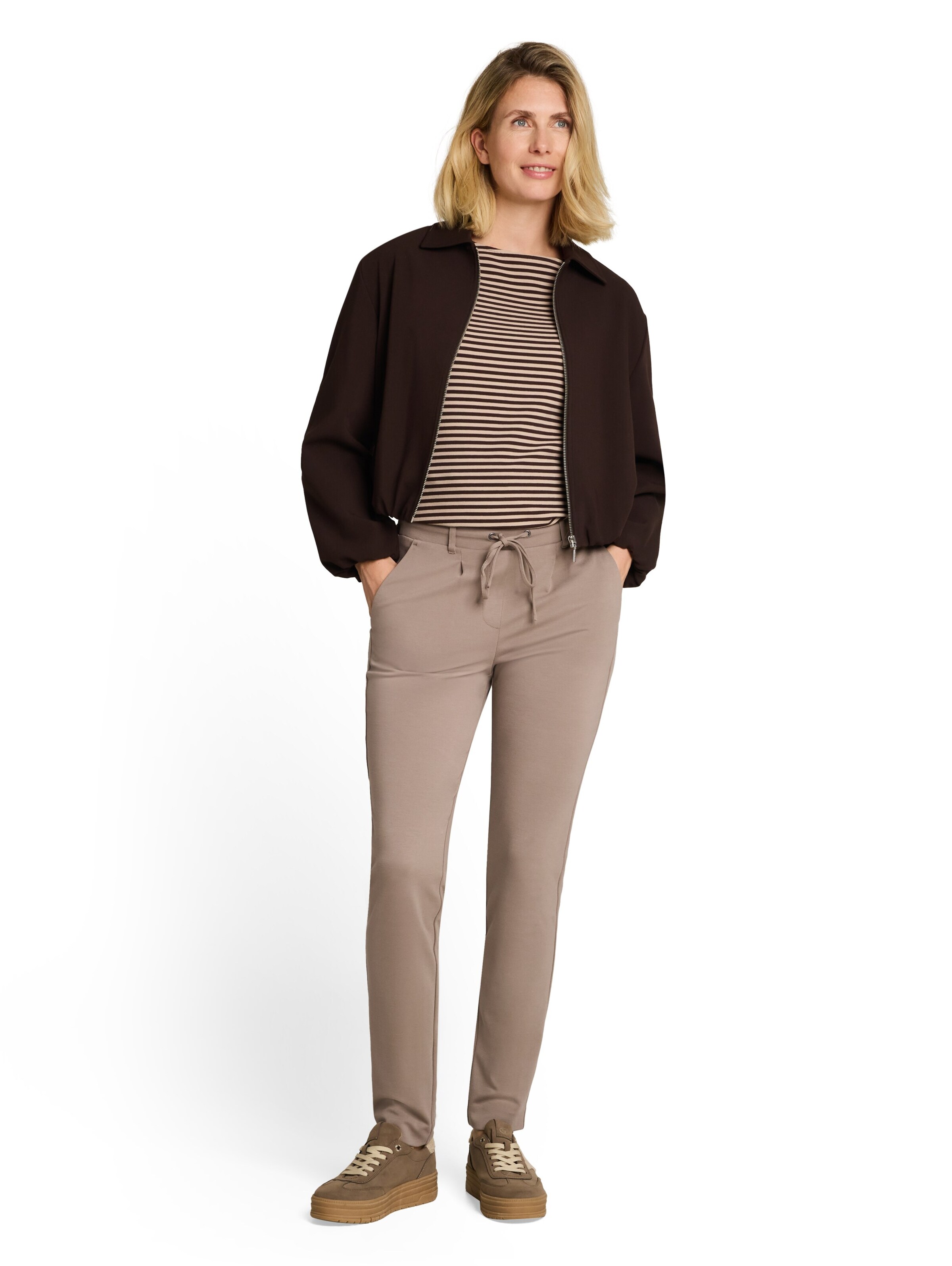 Slimfit Pantaloni di TOM TAILOR in marrone