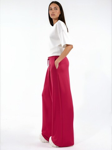 Wide leg Pantaloni di Hiccup in rosso