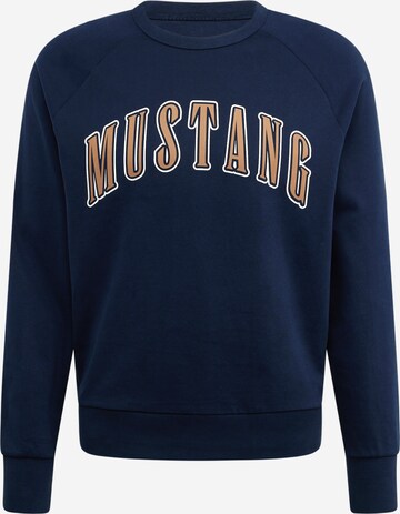 MUSTANG Sweatshirt 'Ben' in Blue: front